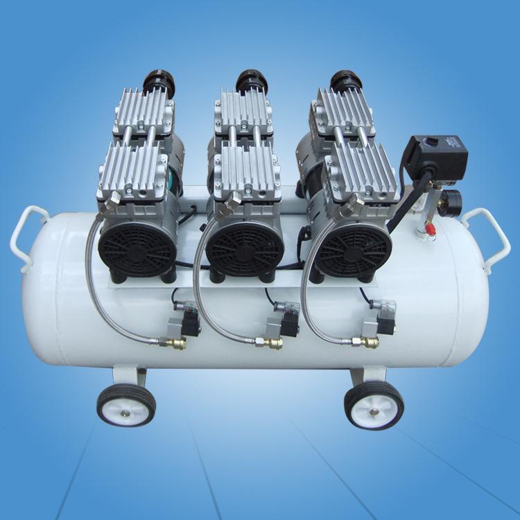 静音无油空压机